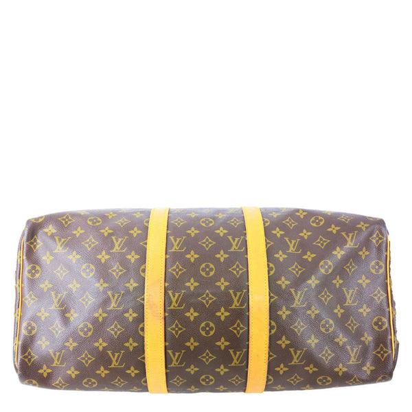 LOUIS VUITTON Keepall 50 Monogram Canvas Travel Bag Brown