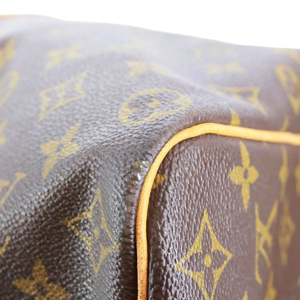 LOUIS VUITTON Keepall 50 Monogram Canvas Travel Bag Brown