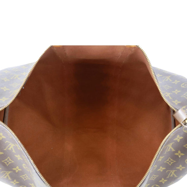 LOUIS VUITTON Keepall 50 Monogram Canvas Travel Bag Brown