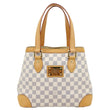 LOUIS VUITTON Hampstead PM Damier Azur Satchel Bag White