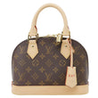 LOUIS VUITTON Alma BB Monogram Canvas Crossbody Bag Brown
