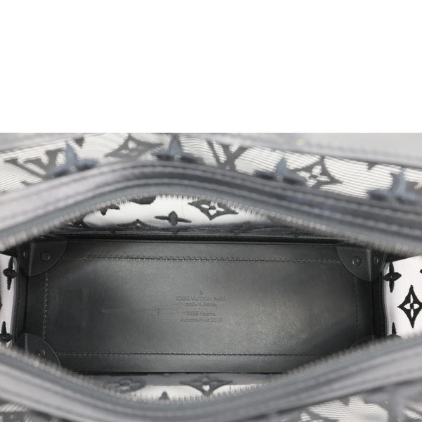 LOUIS VUITTON Soft Trunk Monogram Mesh Crossbody Bag Black