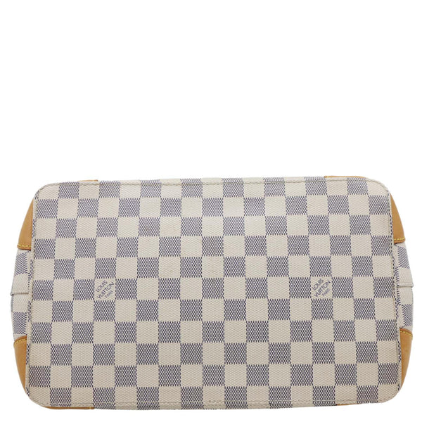 LOUIS VUITTON Hampstead PM Damier Azur Satchel Bag White