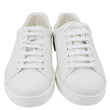 GUCCI Ace Interlocking G Perforated Calfskin Leather Sneakers White 718759
