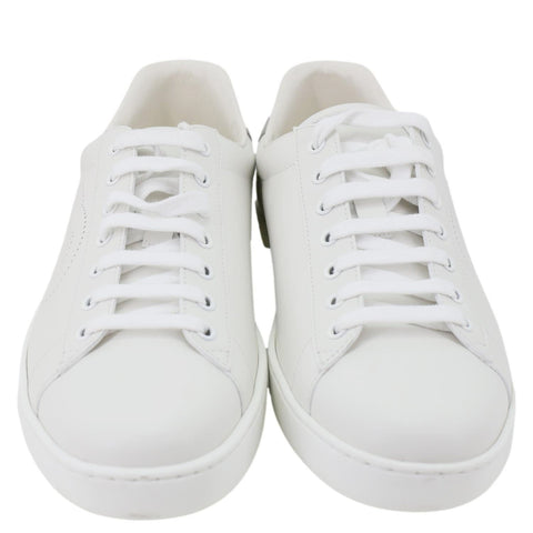GUCCI Ace Interlocking G Perforated Calfskin Leather Sneakers White 718759