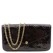 LOUIS VUITTON Felicie Pochette Monogram Vernis Shoulder Bag Amarante