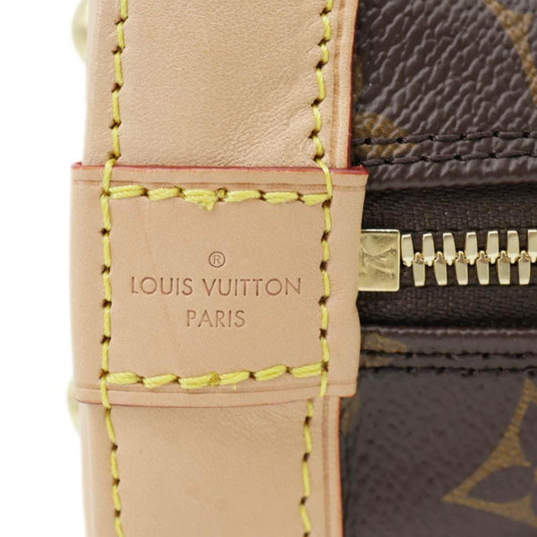 LOUIS VUITTON Alma BB Monogram Canvas Crossbody Bag Brown