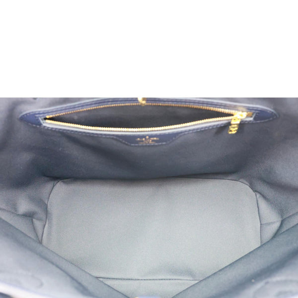 LOUIS VUITTON Neverfull MM Monoglam Jacquard Tote Bag Navy Blue