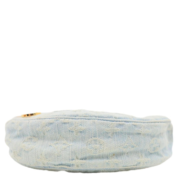 LOUIS VUITTON Loop Monogram Denim Shoulder Bag Light Blue
