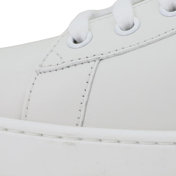 GUCCI Ace Interlocking G Perforated Calfskin Leather Sneakers White 718759