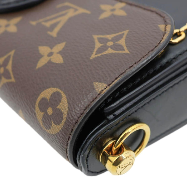 LOUIS VUITTON Neo Saint Cloud Monogram Canvas Shoulder Bag Black