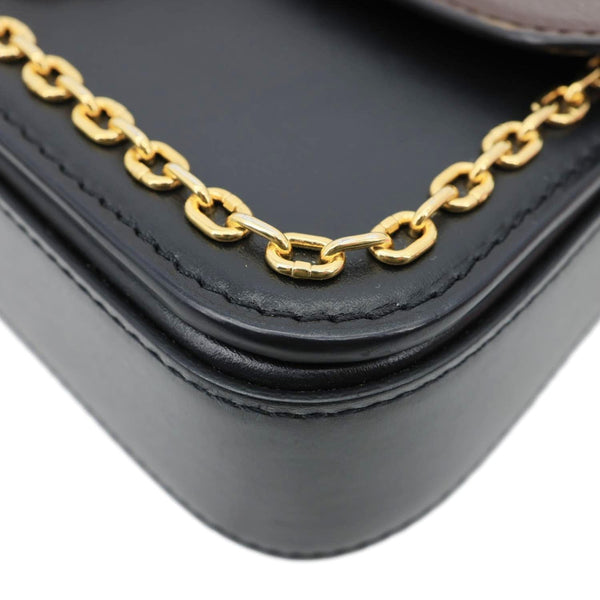 LOUIS VUITTON Neo Saint Cloud Monogram Canvas Shoulder Bag Black