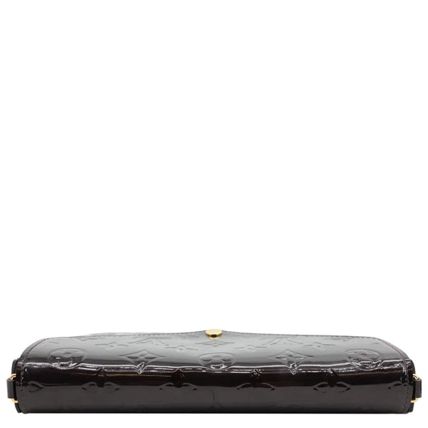 LOUIS VUITTON Felicie Pochette Monogram Vernis Shoulder Bag Amarante