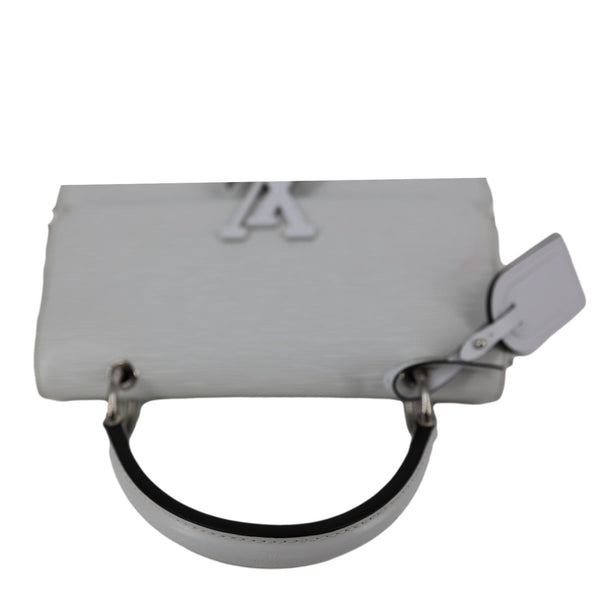 LOUIS VUITTON Grenelle PM Epi Leather Shoulder Bag White