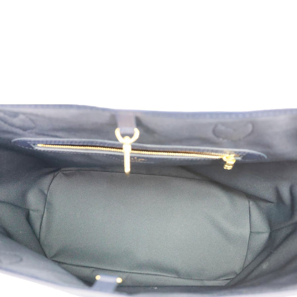 LOUIS VUITTON Neverfull MM Monoglam Jacquard Tote Bag Navy Blue