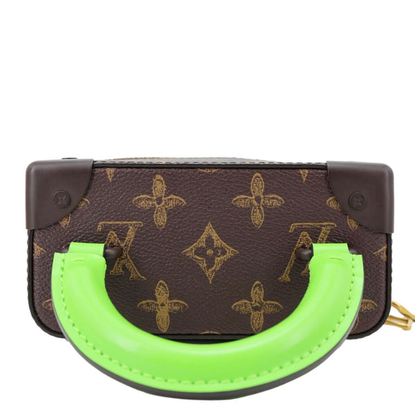 LOUIS VUITTON Virgil Abloh N°7 Vertical Box Monogram Canvas Trunk Shoulder Bag Brown