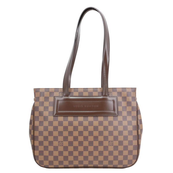 LOUIS VUITTON Parioli PM Damier Ebene Tote Shoulder Bag Brown