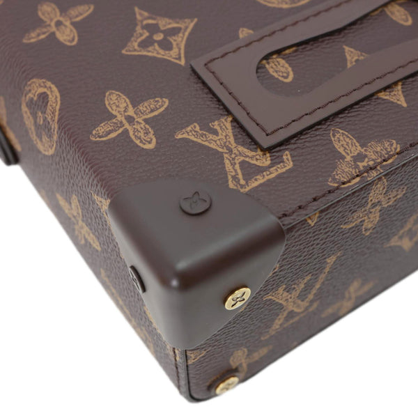 LOUIS VUITTON Virgil Abloh N°7 Vertical Box Monogram Canvas Trunk Shoulder Bag Brown