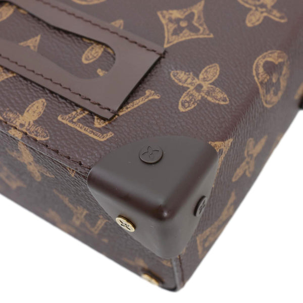 LOUIS VUITTON Virgil Abloh N°7 Vertical Box Monogram Canvas Trunk Shoulder Bag Brown