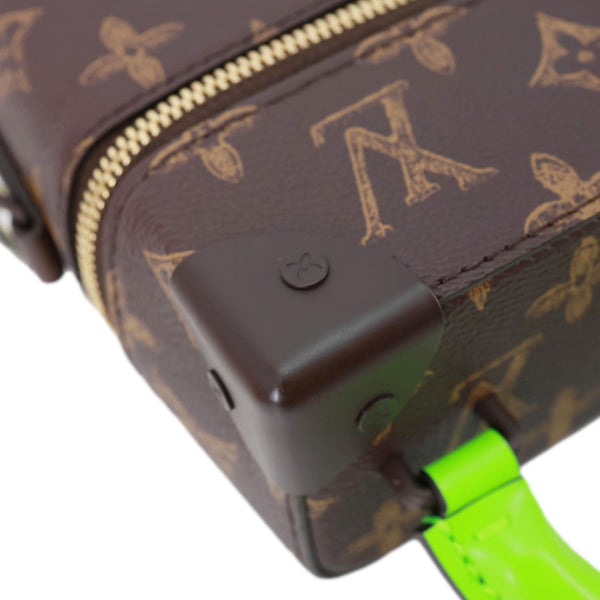 LOUIS VUITTON Virgil Abloh N°7 Vertical Box Monogram Canvas Trunk Shoulder Bag Brown