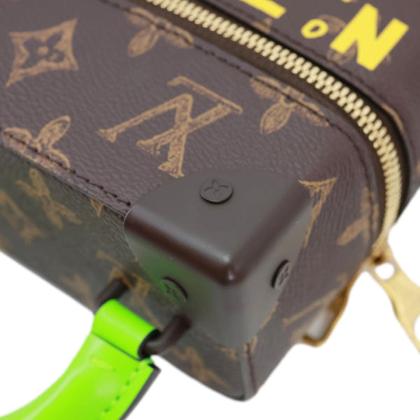 LOUIS VUITTON Virgil Abloh N°7 Vertical Box Monogram Canvas Trunk Shoulder Bag Brown