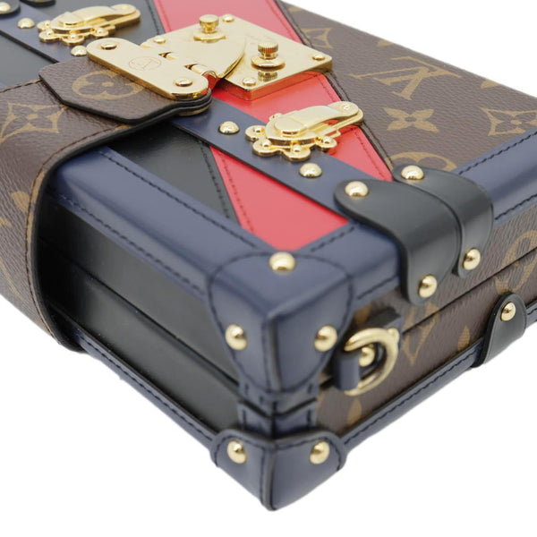 LOUIS VUITTON Petite Malle Malletage Print Monogram Canvas Shoulder Bag Multicolor