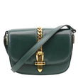 GUCCI Sylvie 1969 Mini Leather Shoulder Bag Green 615965
