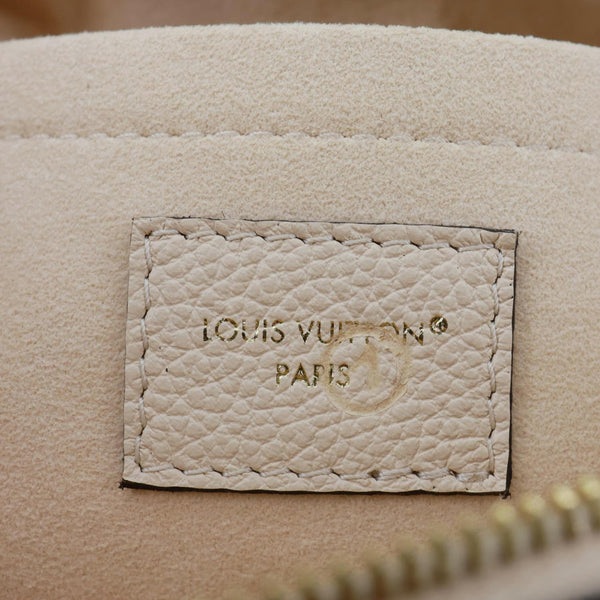 LOUIS VUITTON Speedy Bandouliere 20 Monogram Empreinte Leather Shoulder Bag Off White
