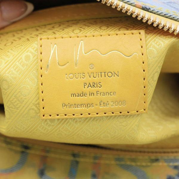 LOUIS VUITTON Weekender PM Defile Monogram Pulp Line Hobo Bag Jaune