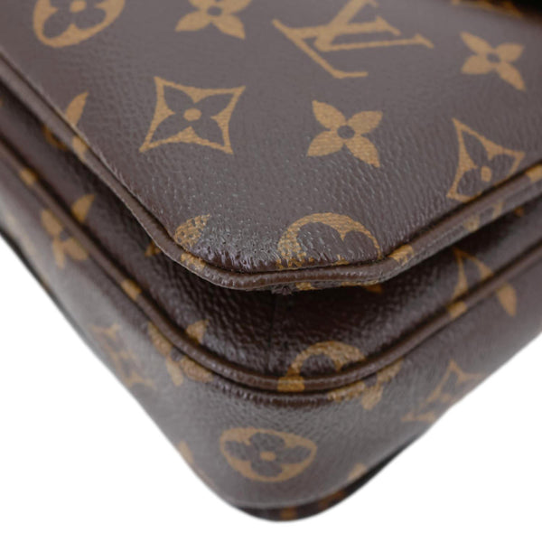 LOUIS VUITTON Metis Pochette Monogram Canvas Crossbody Bag Brown