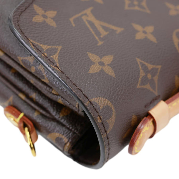 LOUIS VUITTON Metis Pochette Monogram Canvas Crossbody Bag Brown