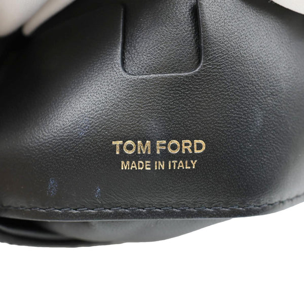 TOM FORD Label Mini Sequin Chain Hobo Bag Balck