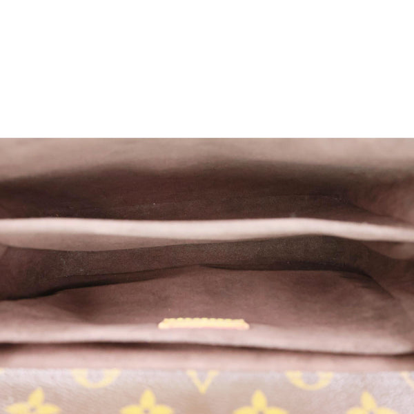 LOUIS VUITTON Metis Pochette Monogram Canvas Crossbody Bag Brown
