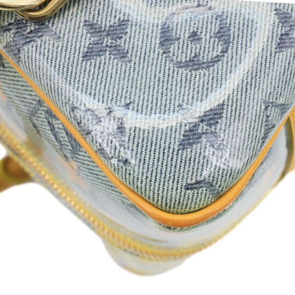 LOUIS VUITTON Weekender PM Defile Monogram Pulp Line Hobo Bag Jaune