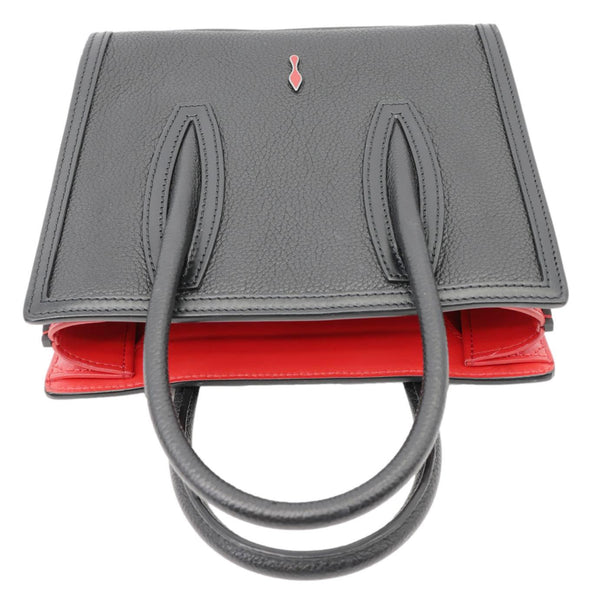 CHRISTIAN LOUBOUTIN Paloma Mini Leather Tote Bag Black