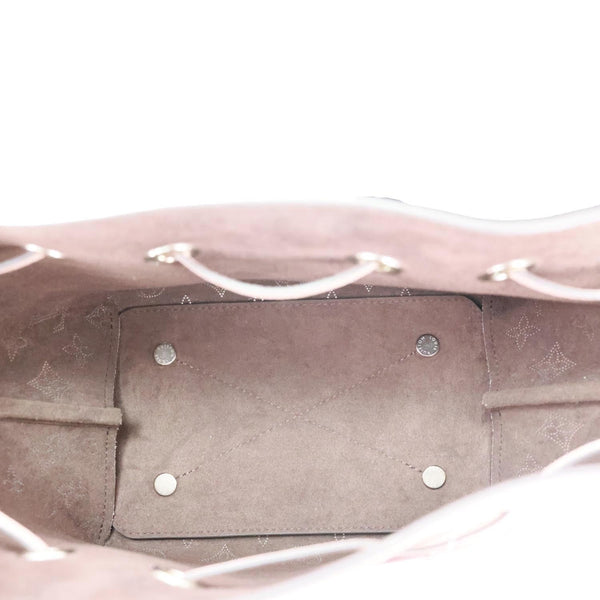 LOUIS VUITTON Bella Bucket Mahina Leather Crossbody Bag Magnolia