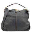 LOUIS VUITTON Selene MM Mahina Leather Tote Shoulder Bag Black
