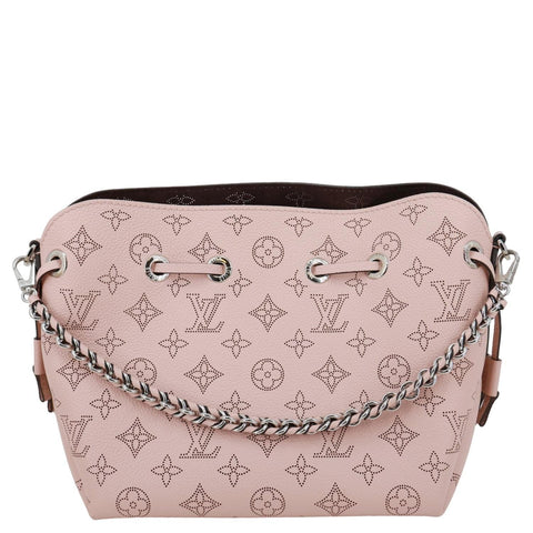 LOUIS VUITTON Bella Bucket Mahina Leather Crossbody Bag Magnolia