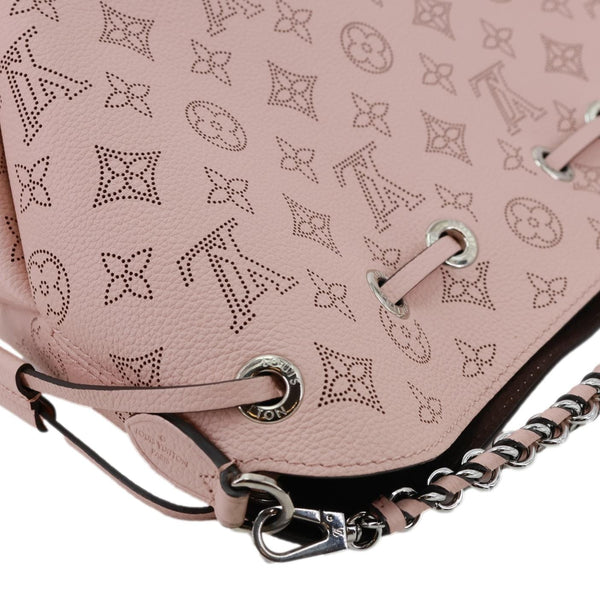LOUIS VUITTON Bella Bucket Mahina Leather Crossbody Bag Magnolia