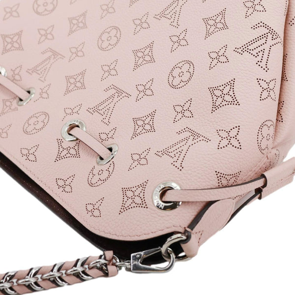 LOUIS VUITTON Bella Bucket Mahina Leather Crossbody Bag Magnolia