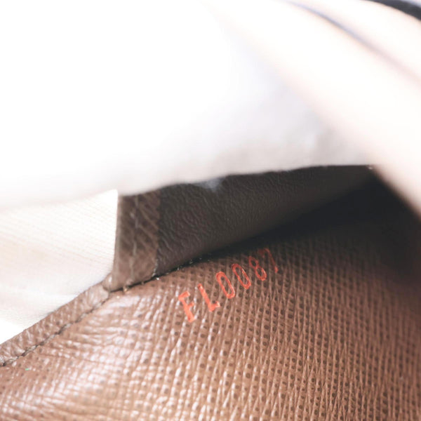 LOUIS VUITTON Sarah Damier Ebene Wallet Brown