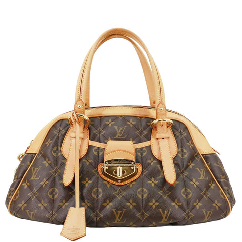LOUIS VUITTON Etoile Bowling Monogram Canvas Satchel Bag Brown