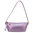GUCCI GG Emblem Patent Leather Shoulder Bag Purple 847281