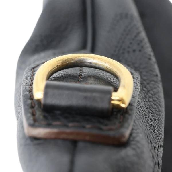 LOUIS VUITTON Selene MM Mahina Leather Tote Shoulder Bag Black