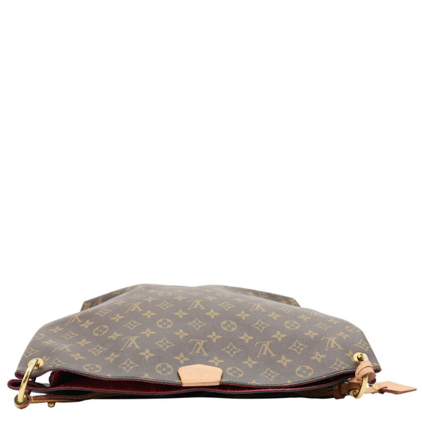 LOUIS VUITTON Graceful MM Monogram Canvas Shoulder Bag Brown