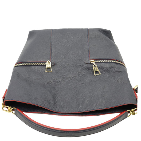 LOUIS VUITTON Melie Empreinte Leather Hobo Shoulder Bag Marine Rouge