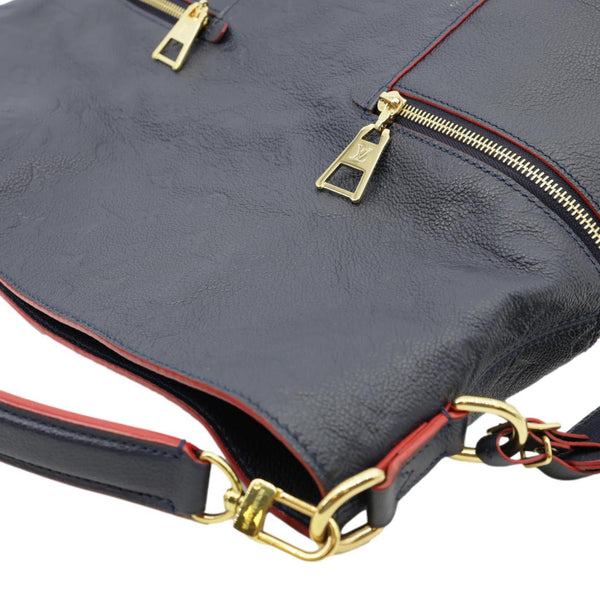 LOUIS VUITTON Melie Empreinte Leather Hobo Shoulder Bag Marine Rouge