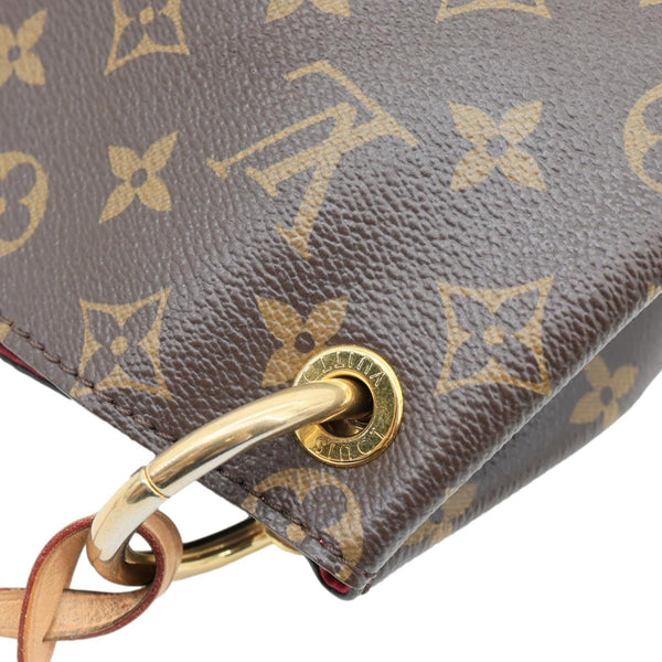 LOUIS VUITTON Graceful MM Monogram Canvas Shoulder Bag Brown