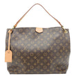 LOUIS VUITTON Graceful MM Monogram Canvas Shoulder Bag Brown