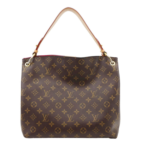 LOUIS VUITTON Graceful PM Monogram Canvas Hobo Shoulder Bag Brown